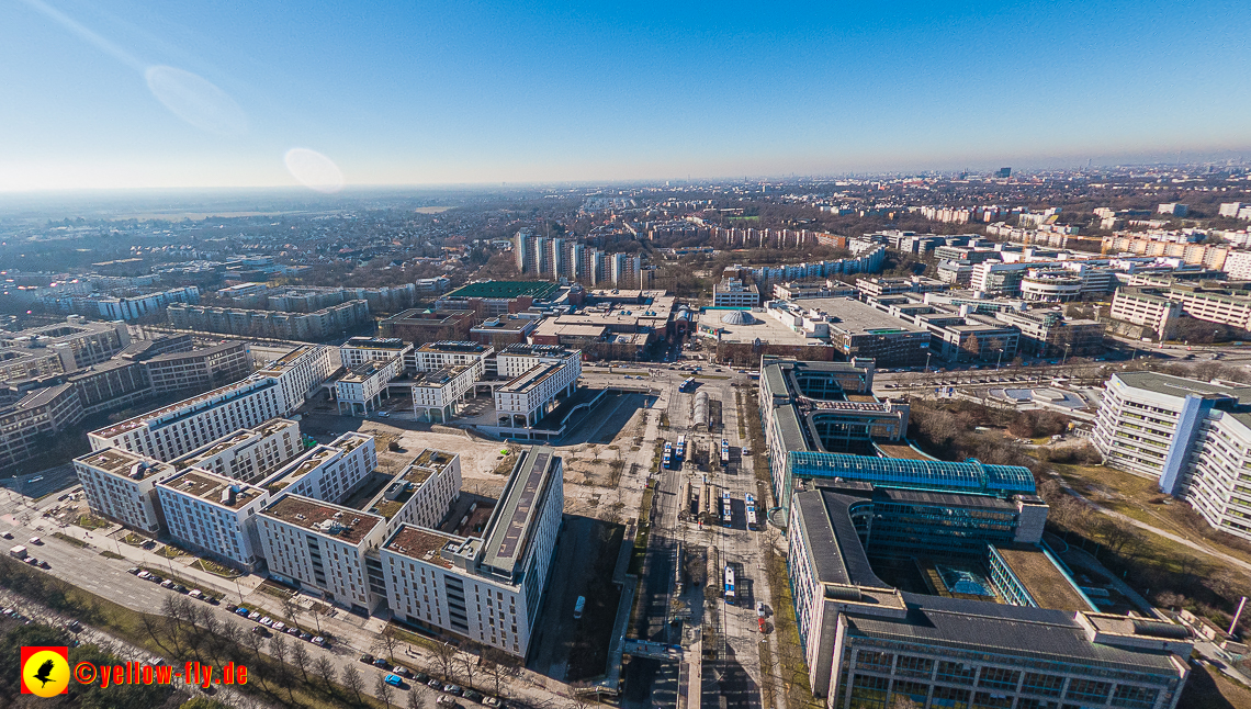 15.02.2023 - Luftbilder Perlach Plaza, Allianz, Wacker, Rentenversicherung, PEP